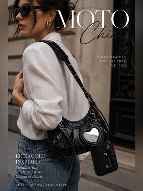 Le Cagole Bag Genuine Leather NEW Made in Italy